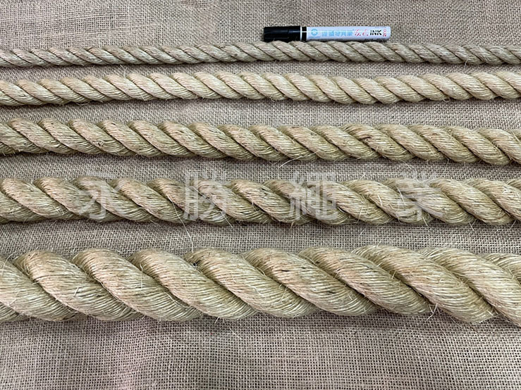 各式粗度麻繩
