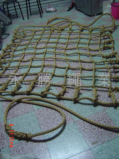 手工麻繩網