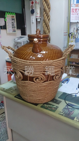大型酒甕麻繩提網